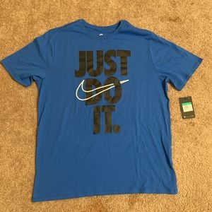 Blue nike tee